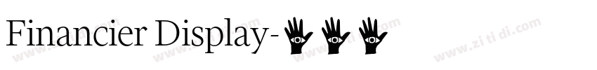 Financier Display字体转换 Financier Display字体转换